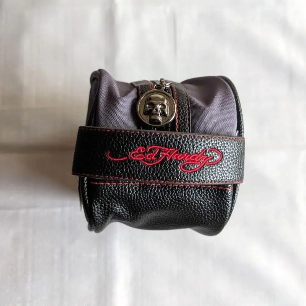 Ed Hardy Dragon Tattoo Print Dopp Kit Toiletry Bag NEW